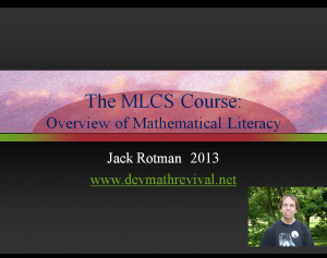 MathLit Overview 2013  Cover Image